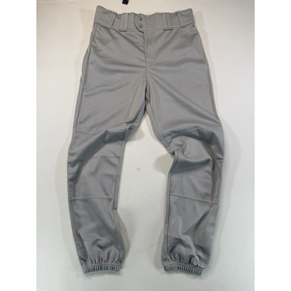 Rawlings Pro Dri Baseball Pants Mens Medium Gray Elastic Hem Athletic NWT